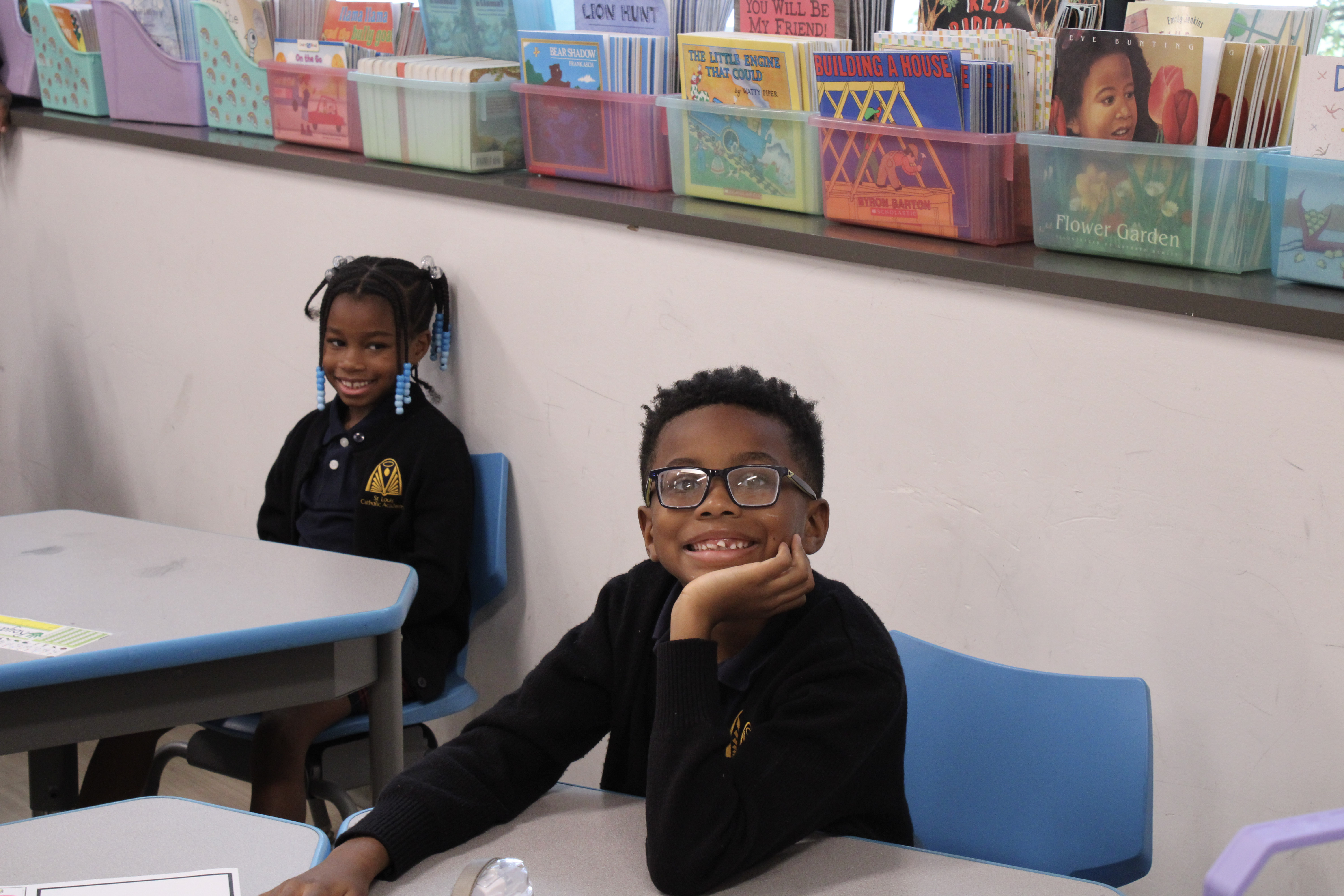 Young student smiling at camera