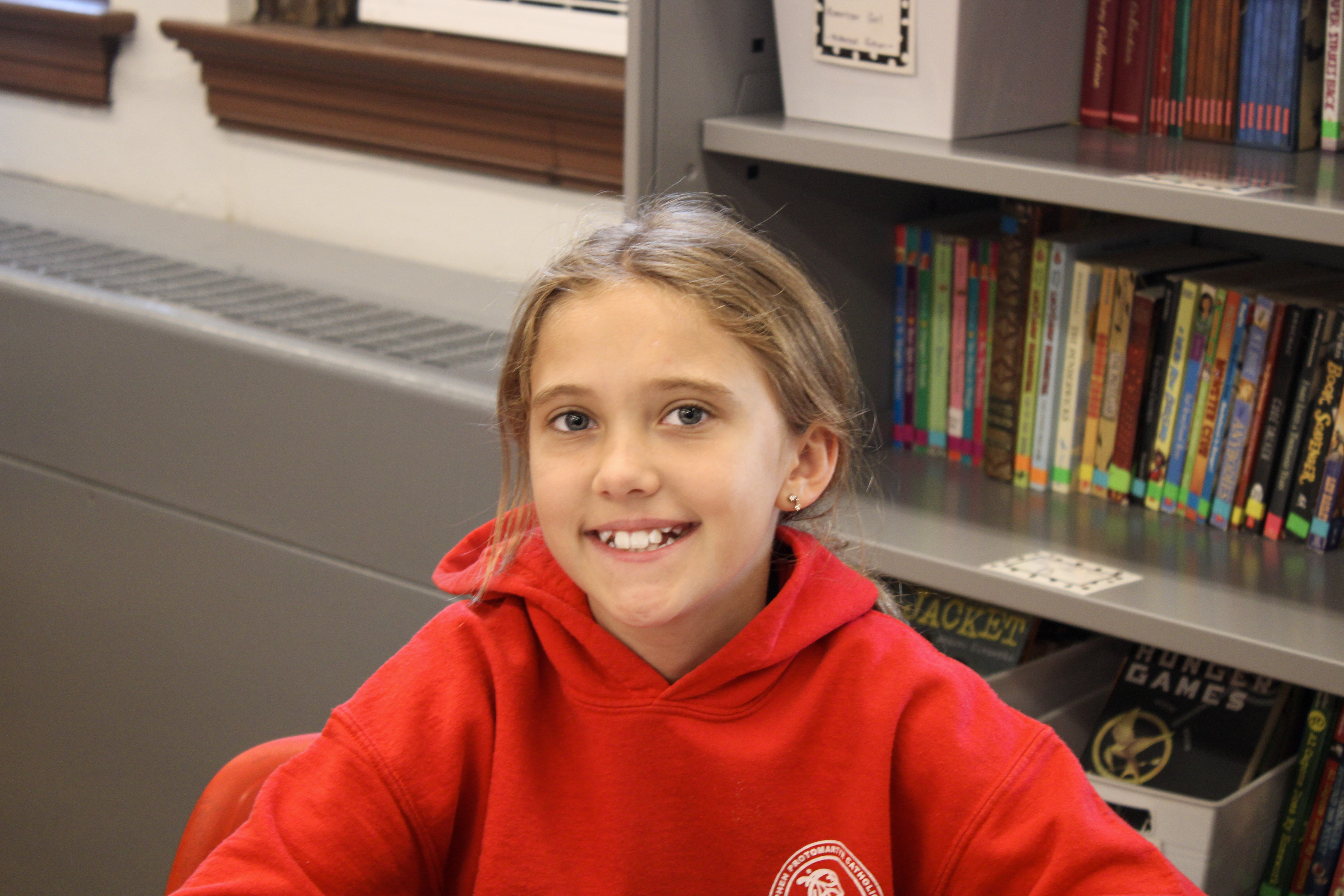 Young student smiling at camera