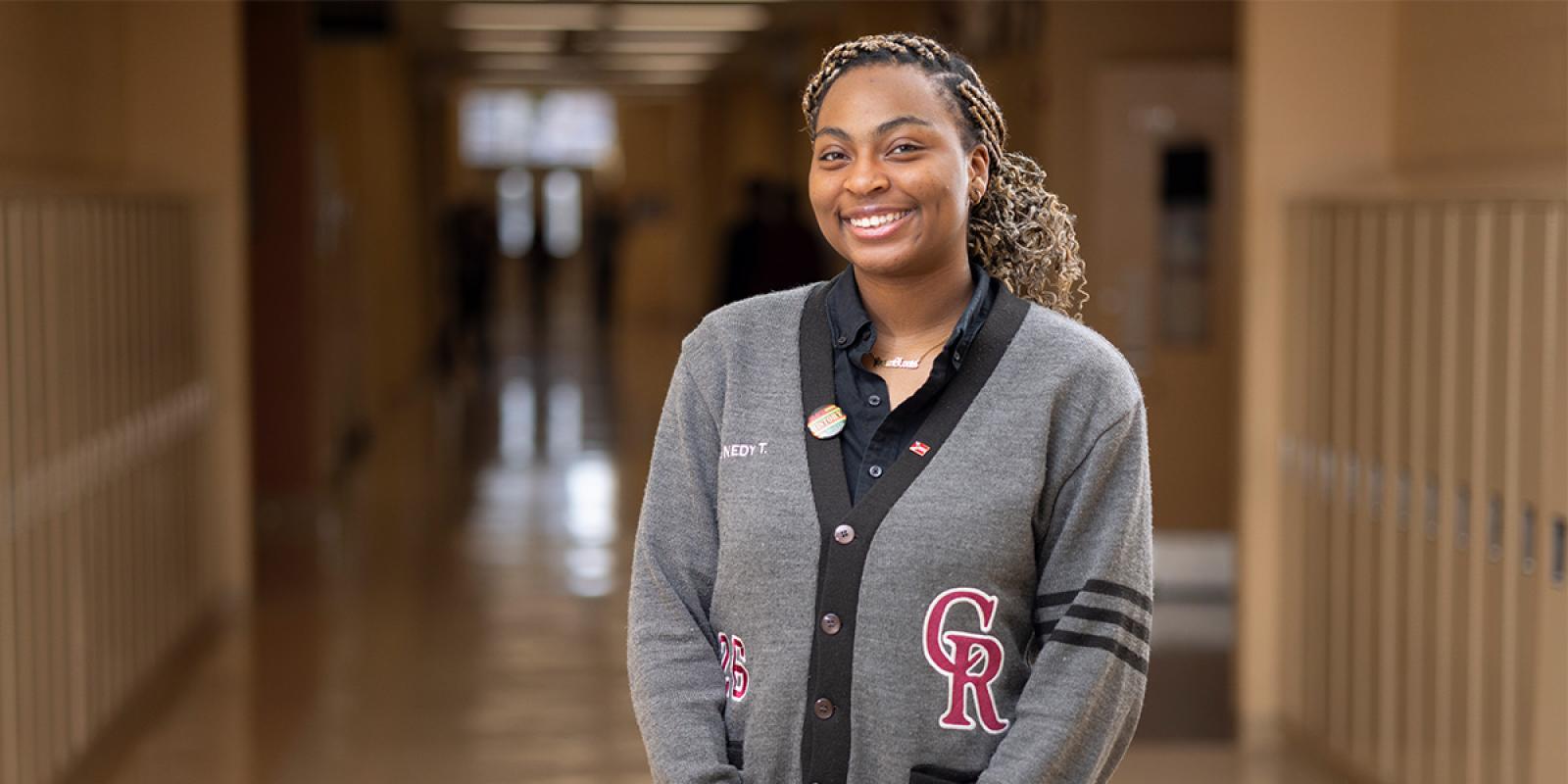 (Jacob Wiegand, jacobwiegand@archstl.org) Cardinal Ritter College Prep senior Kennedy Thomas is a 2026 recipient of the Archbishop John L. May Service Award. “Just do it because you want to give back to something or just do it because it’s the right thing,” Kennedy said about what she’d say to other high schoolers about community service.