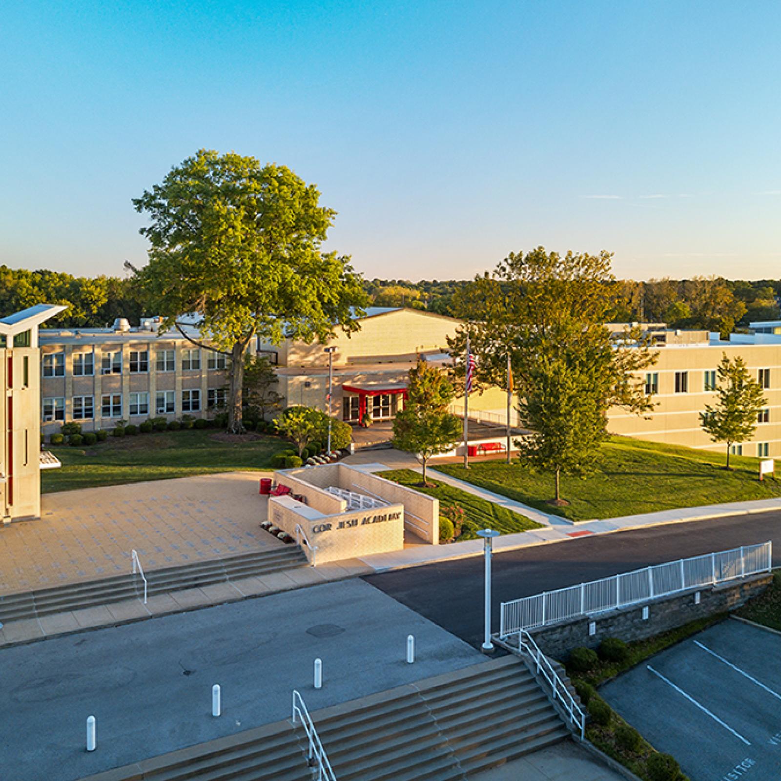 Exterior of the school