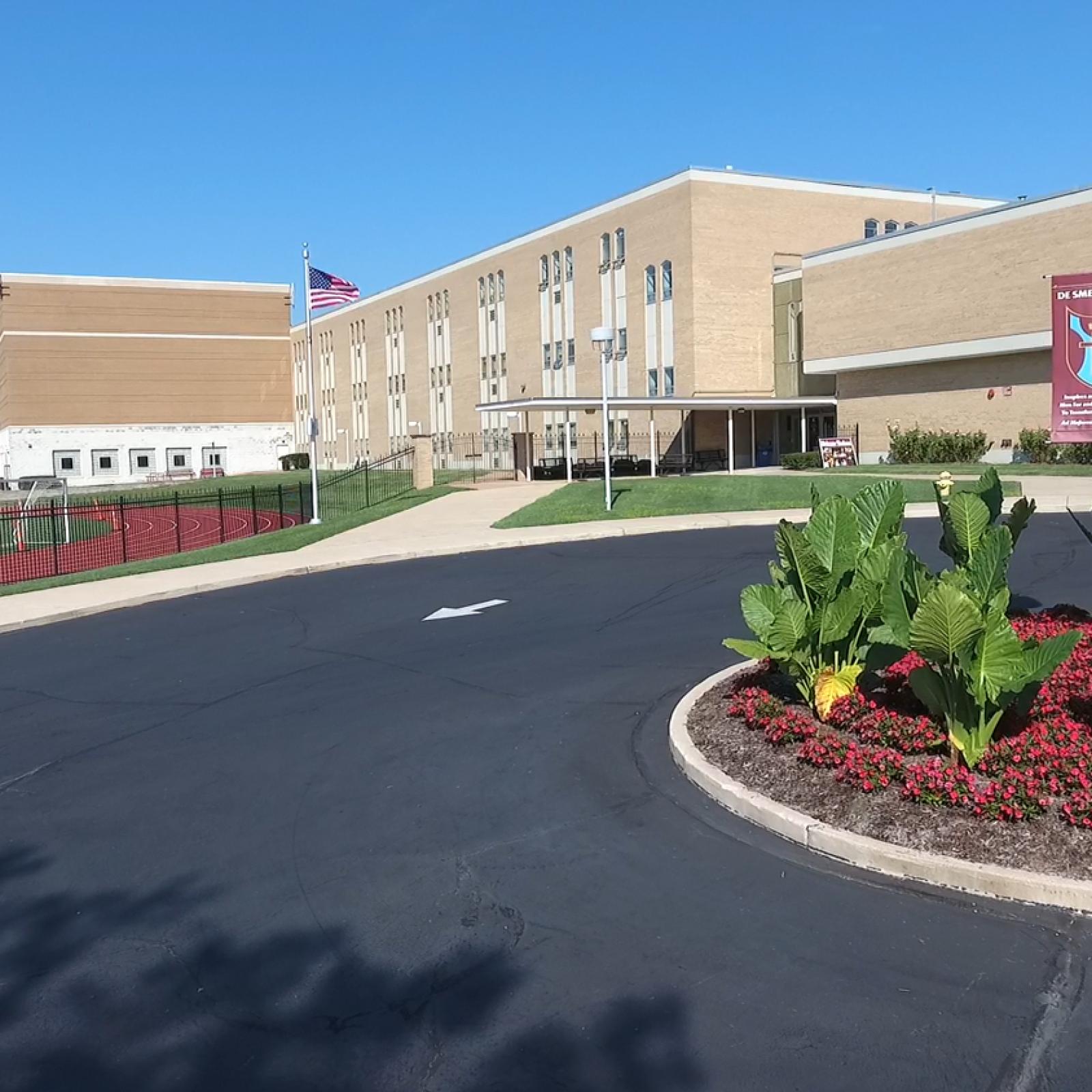 Exterior of the school