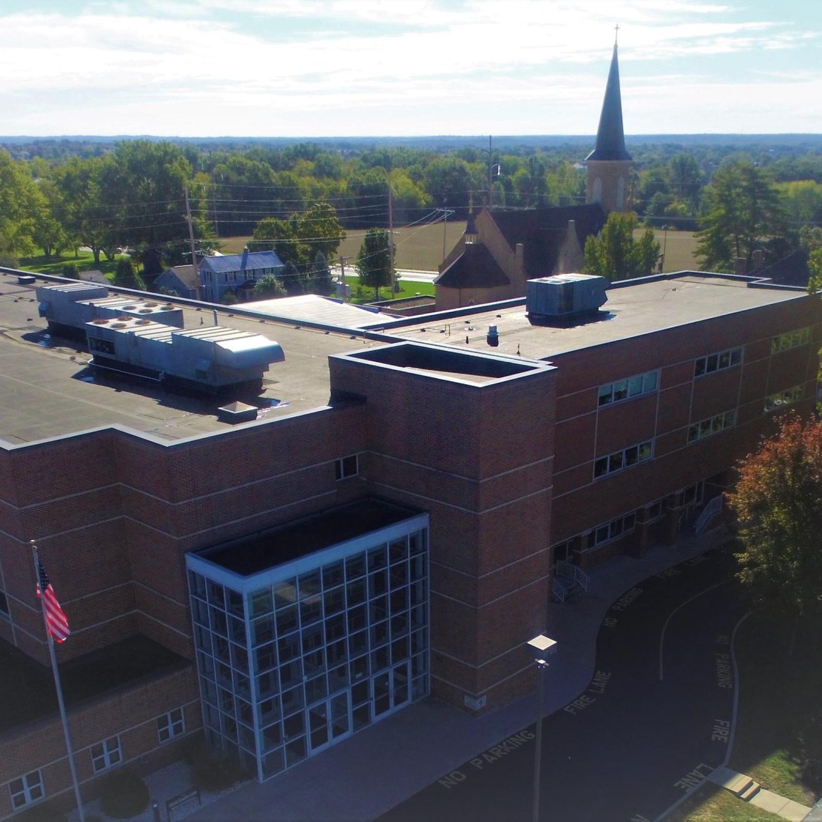 Exterior of the school
