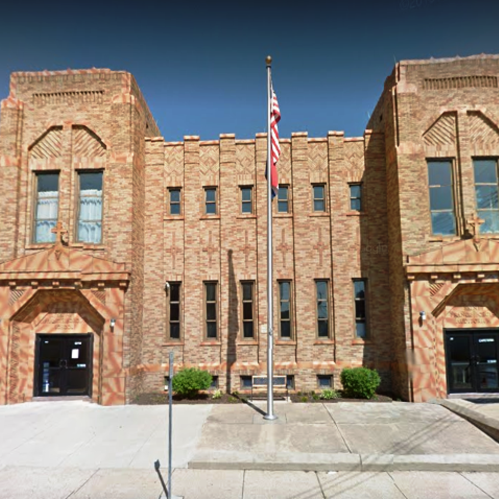 Exterior of the school