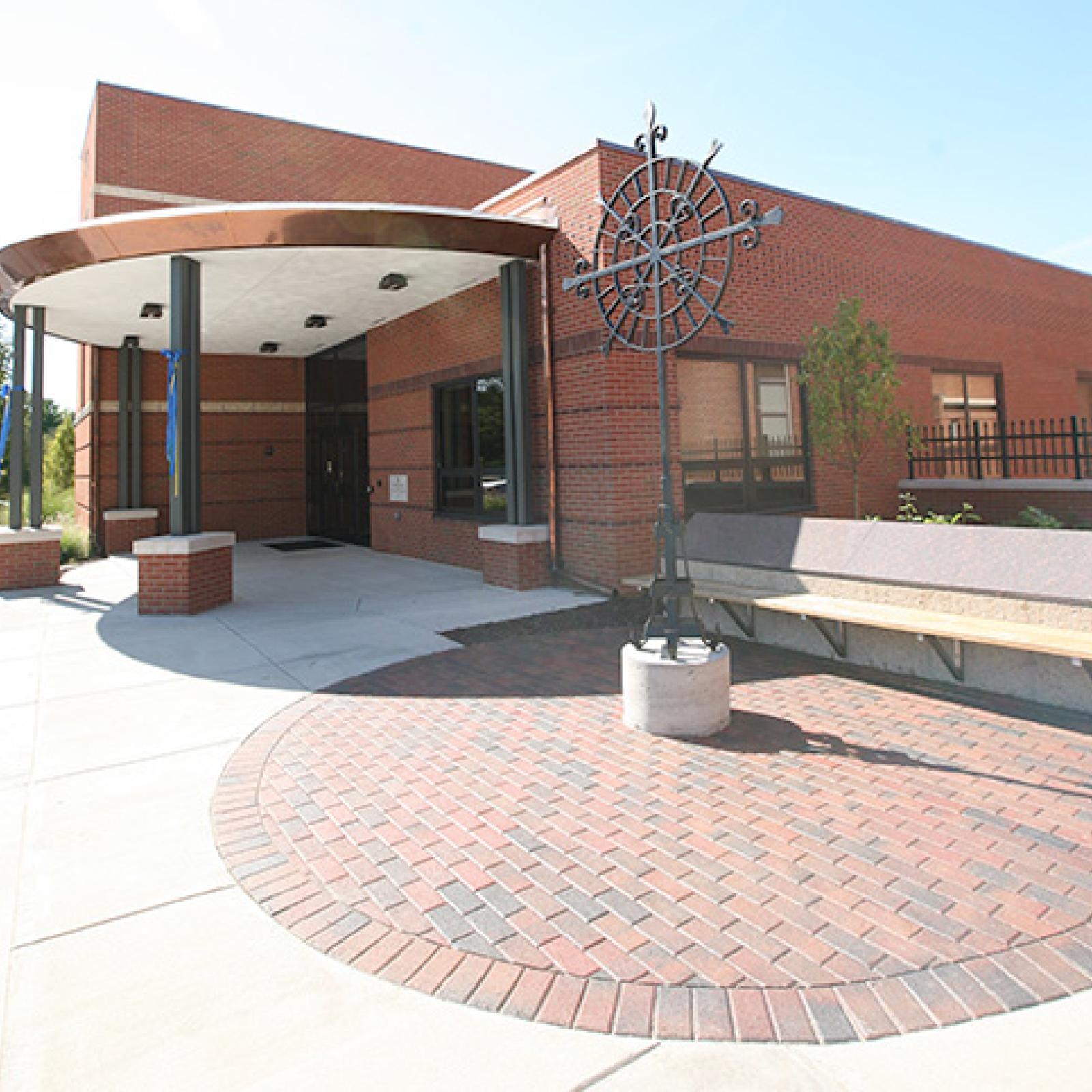 Exterior of the school