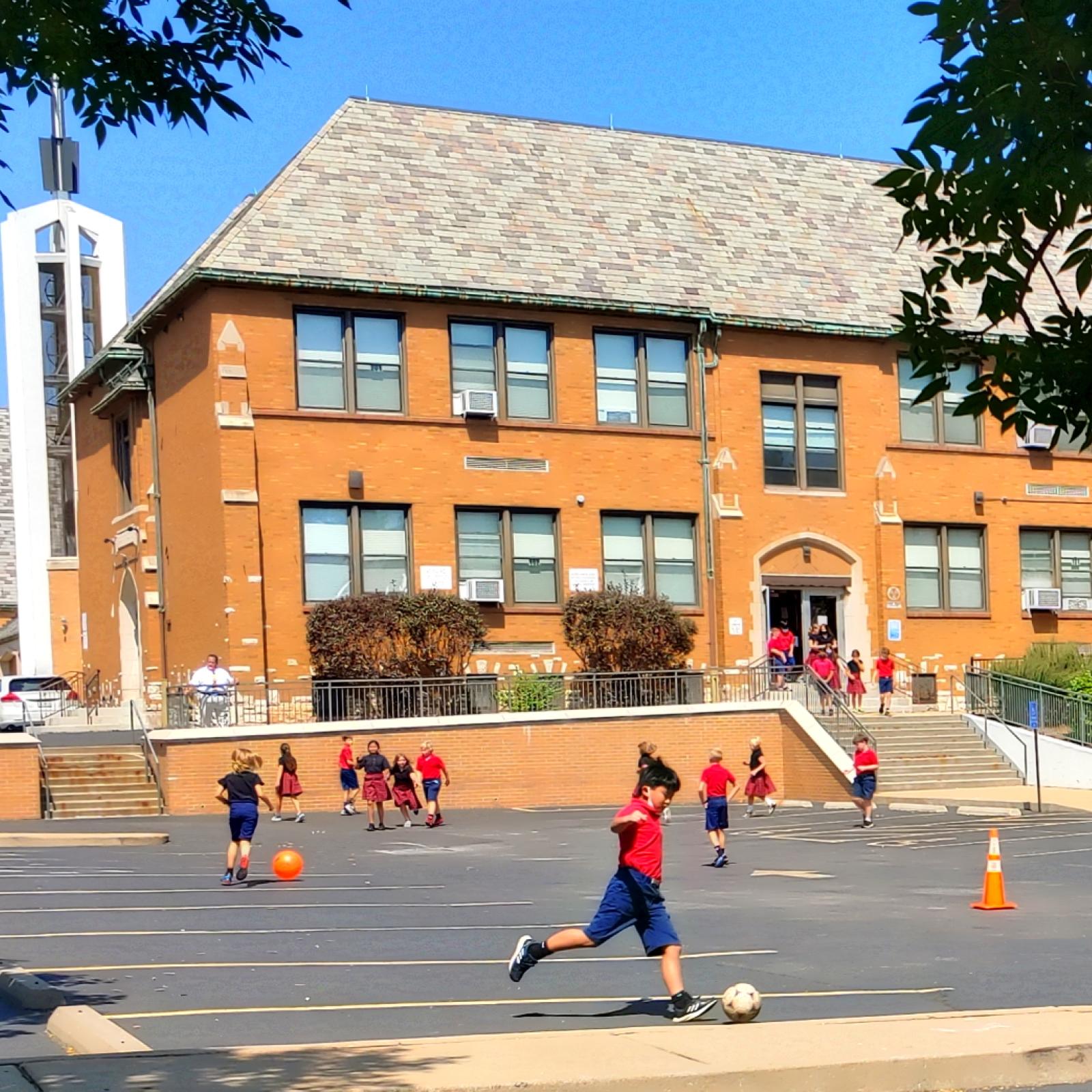 Exterior of the school