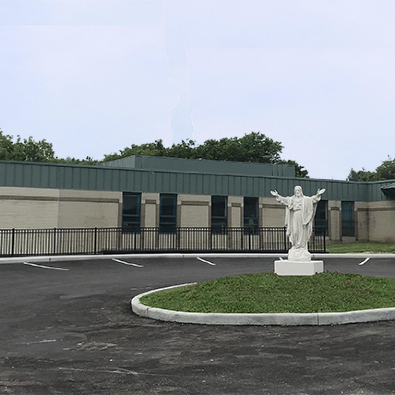 Exterior of the school